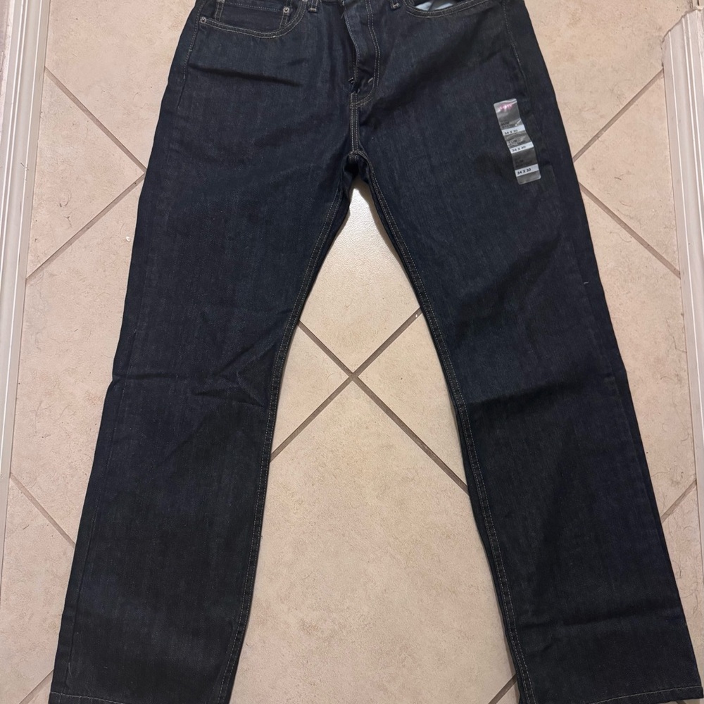 NWT Levi's Dark Blue Straight Jeans - Mens